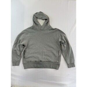 AYR Womens Cotton Crop Hoodie Gray Size L
